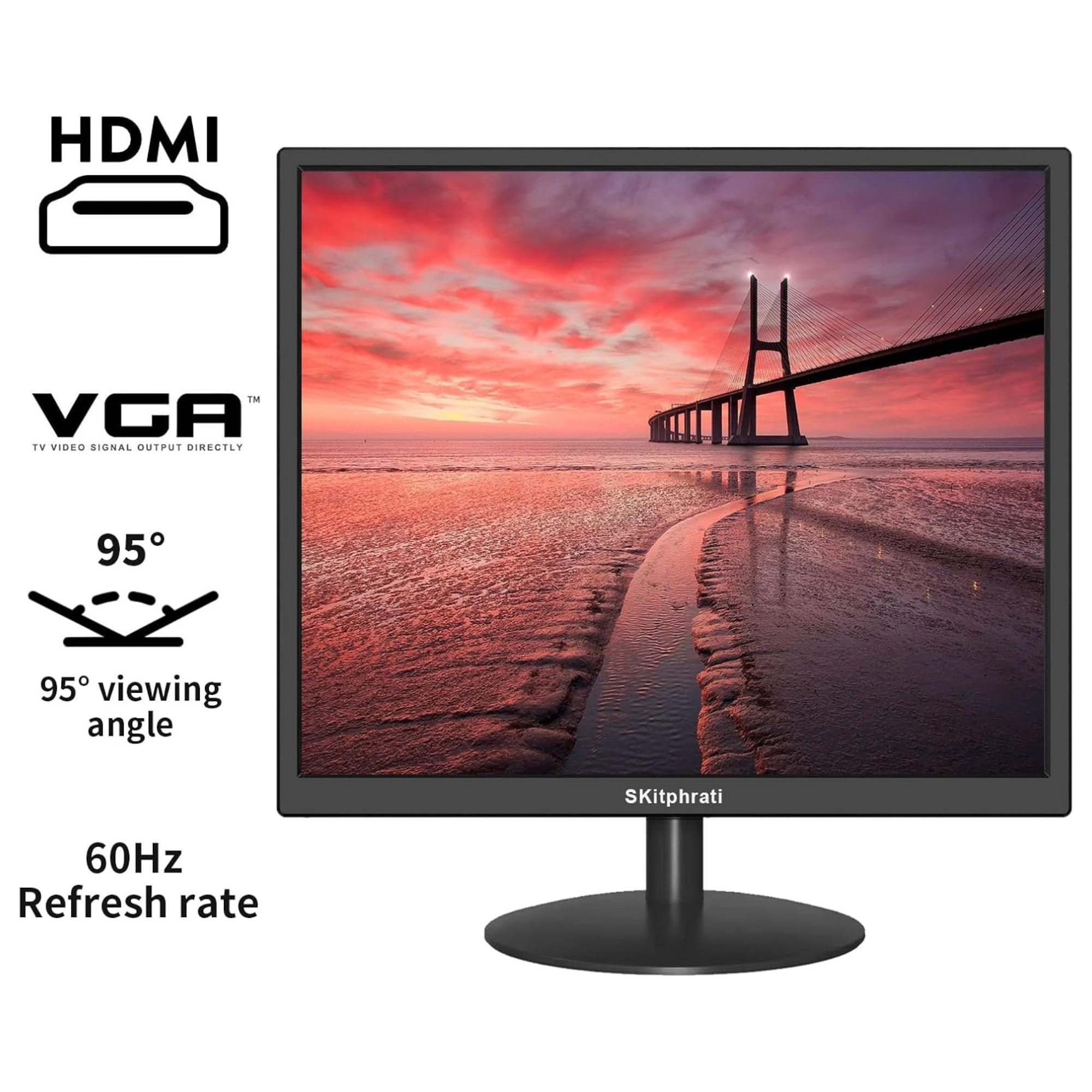 SKitphrati 17" Monitor Square Monitor with Color Correction from Columbia Safety